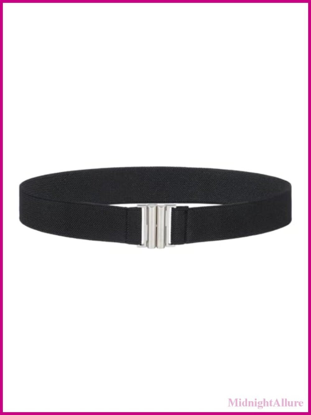 No Show Elastic Stretch Belt Invisible Flat Buckle Waistband